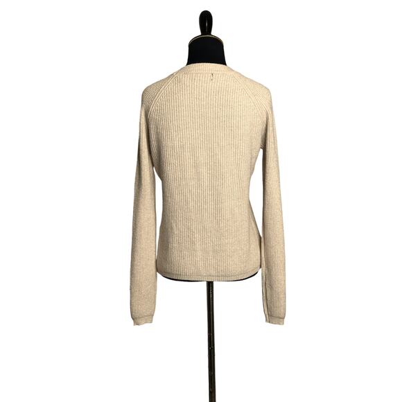 Tahari beige cream crew neck long sleeves sweater size XS - Picture 12 of 14